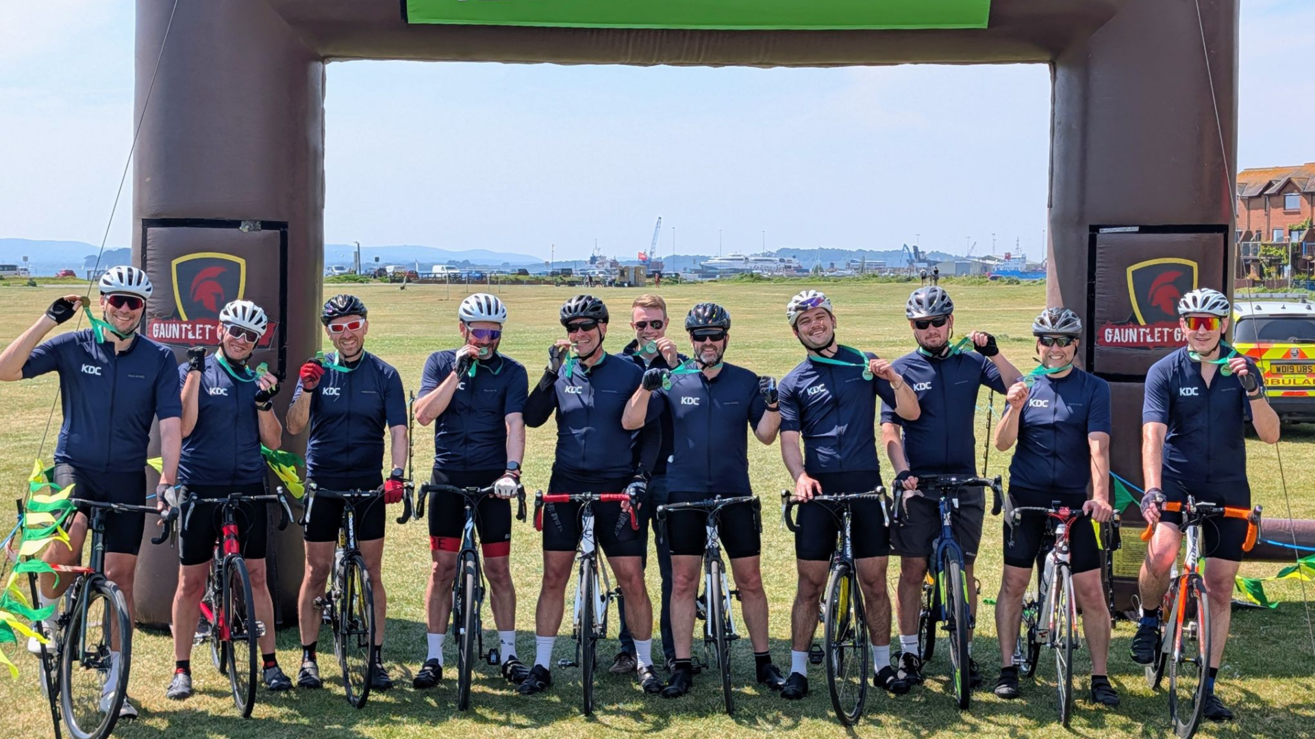 KDC team take on a coast-to-coast 100+ mile bike ride for Dorset and Somerset Air Ambulance